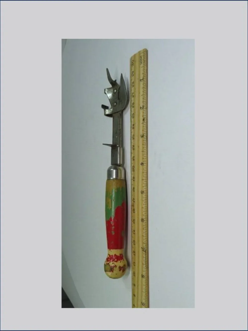 Vintage 40s A&J Kitchen Tool Company chippy & aged multi tool